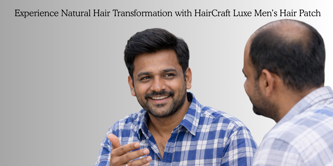 Experience Natural Hair Transformation with HairCraft Luxe Men’s Hair Patch