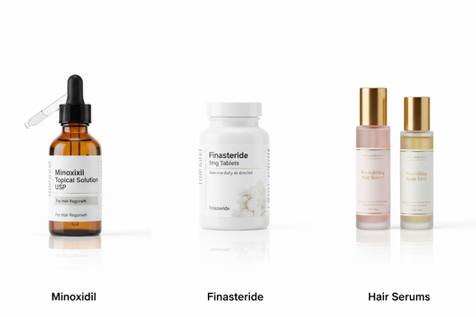 Minoxidil, Finasteride & Hair Serums: What Actually Works vs Marketing Hype