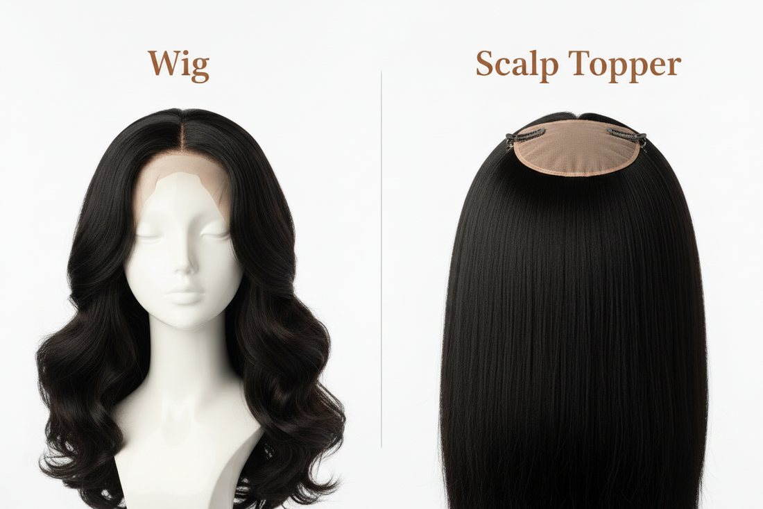 Scalp Toppers vs. Wigs for Women — What’s the Difference