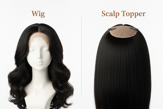 Scalp Toppers vs. Wigs for Women — What’s the Difference