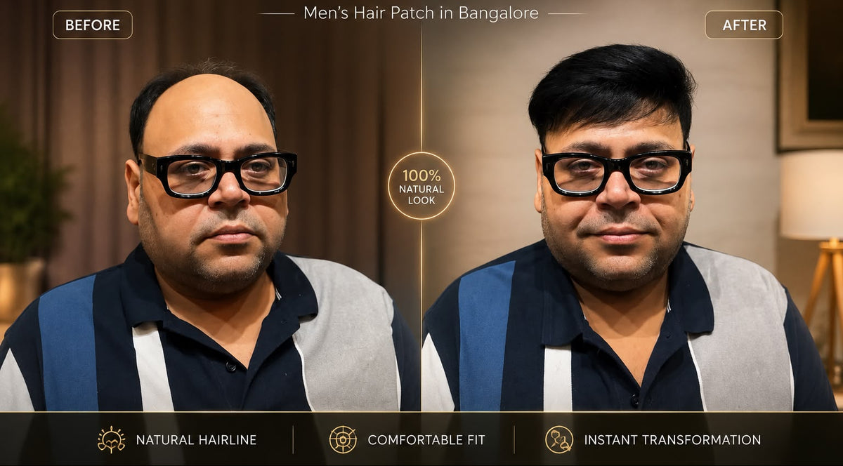 This image is Showing after before transformation of the client haircraft luxe services